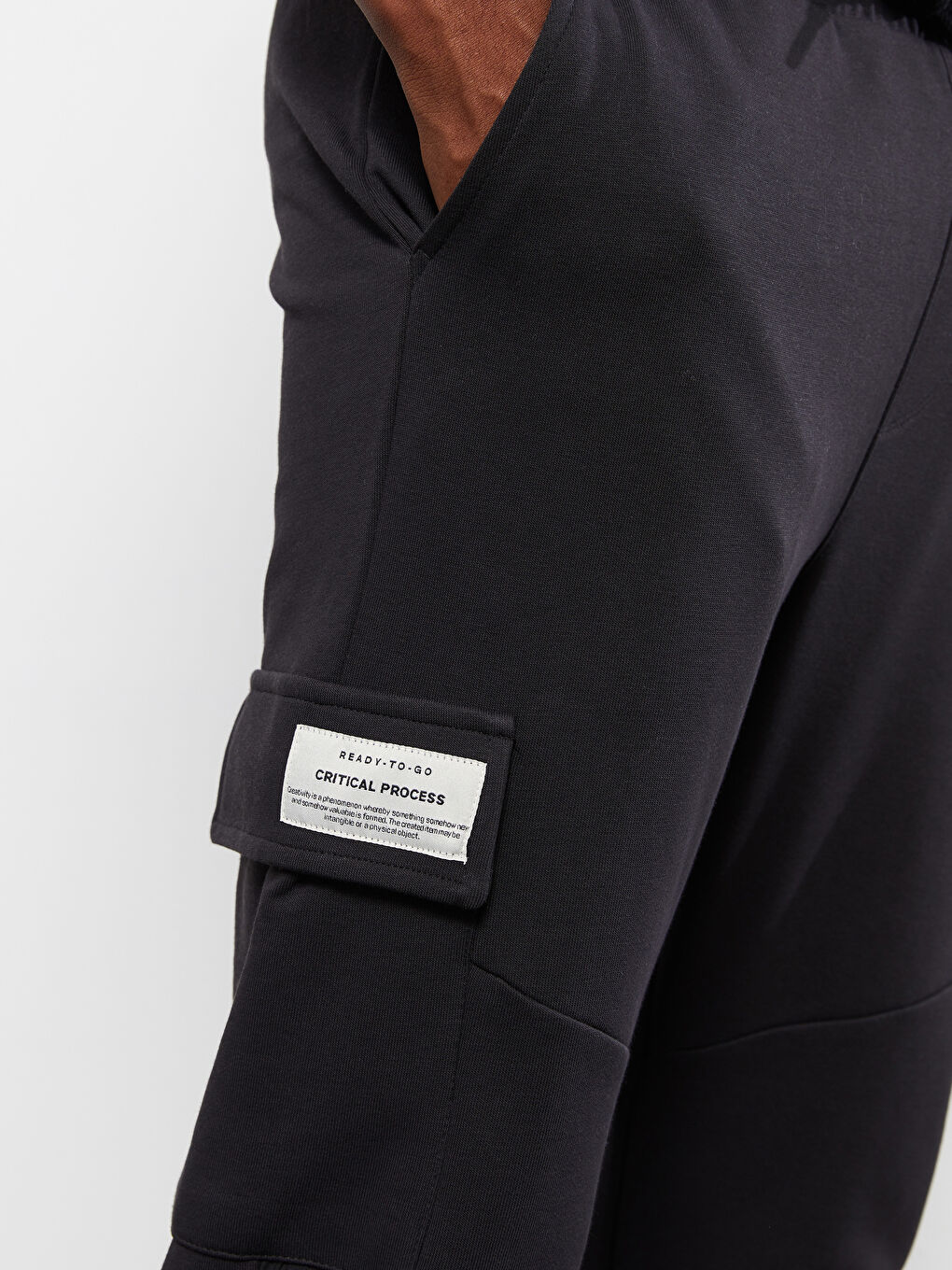 Antrasit Slim Fit Erkek Eşofman Altı-2