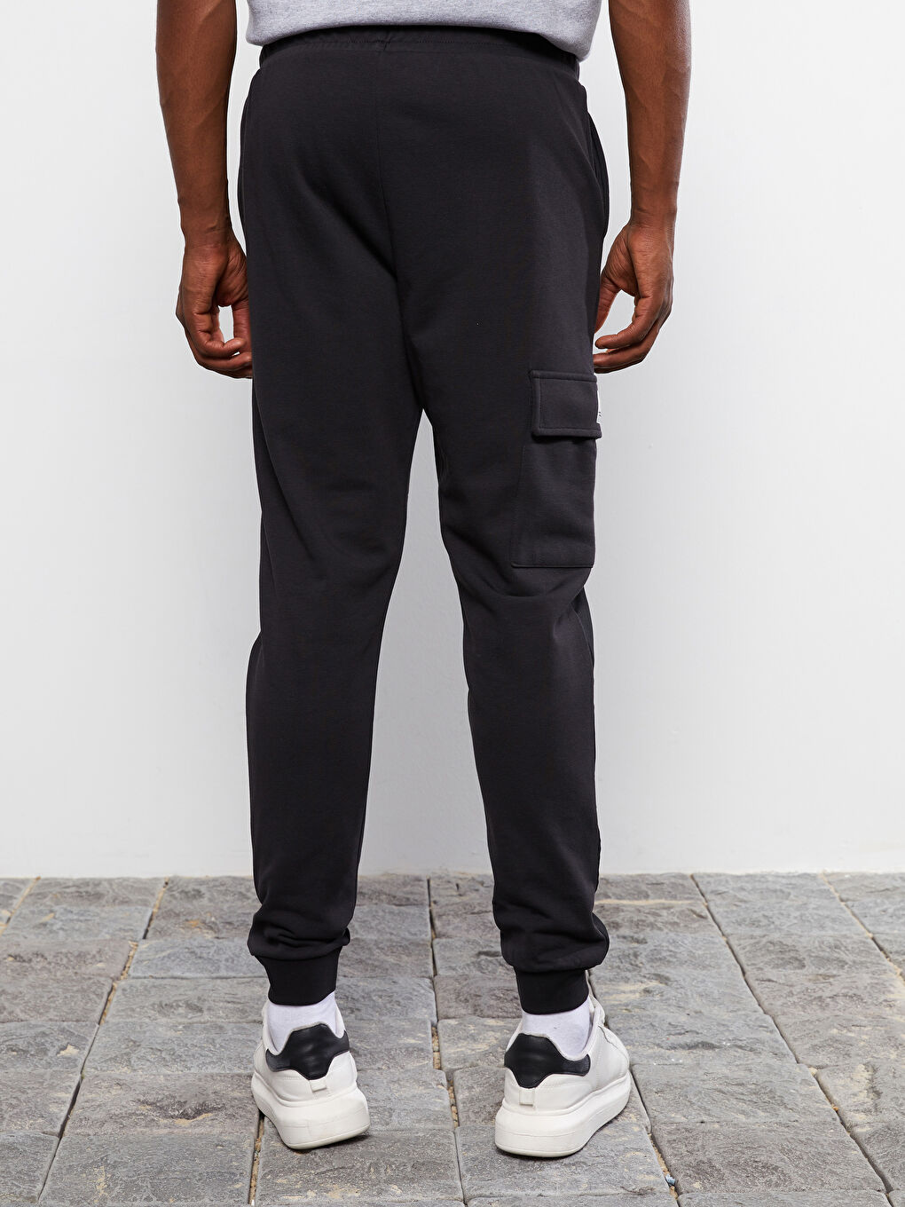 Antrasit Slim Fit Erkek Eşofman Altı-4