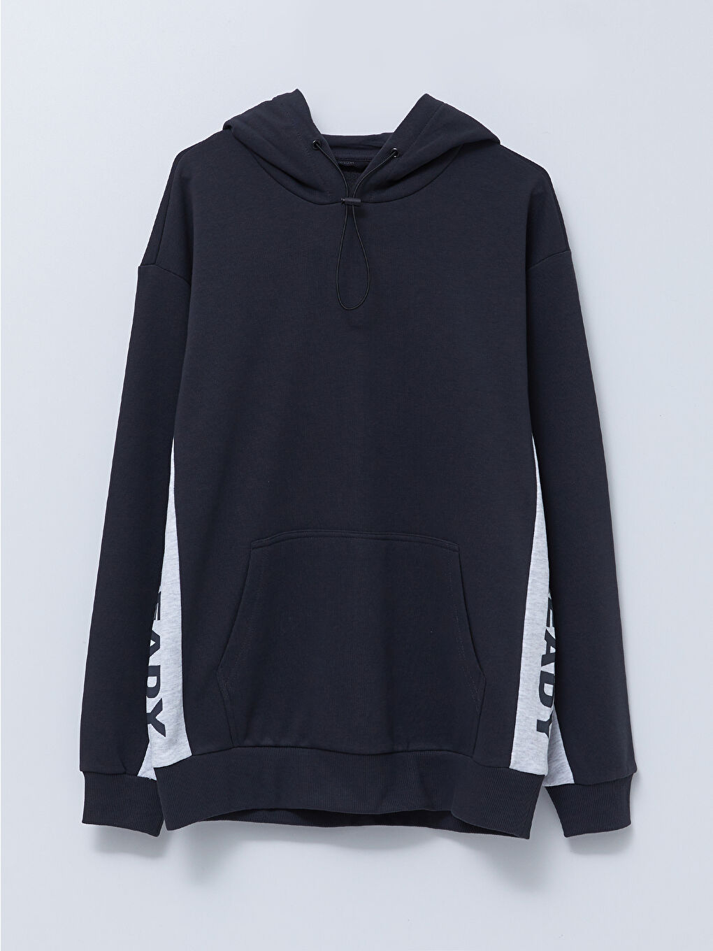 LCW Casual Antrasit Uzun Kollu Baskılı Erkek Hoodie - 5