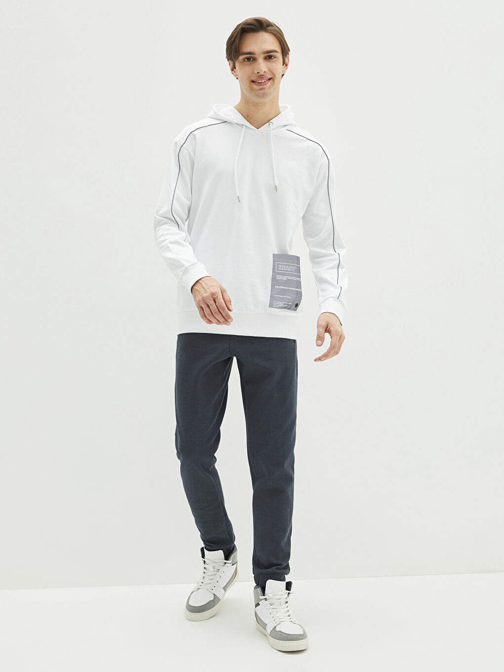 Long Sleeve Printed Men's Hoodie-2