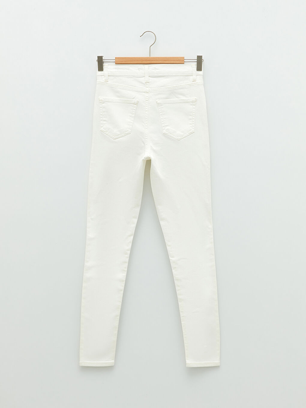 Beyaz Yüksek Bel Jüpiter Süper Skinny Fit Kadın Jean Pantolon-7