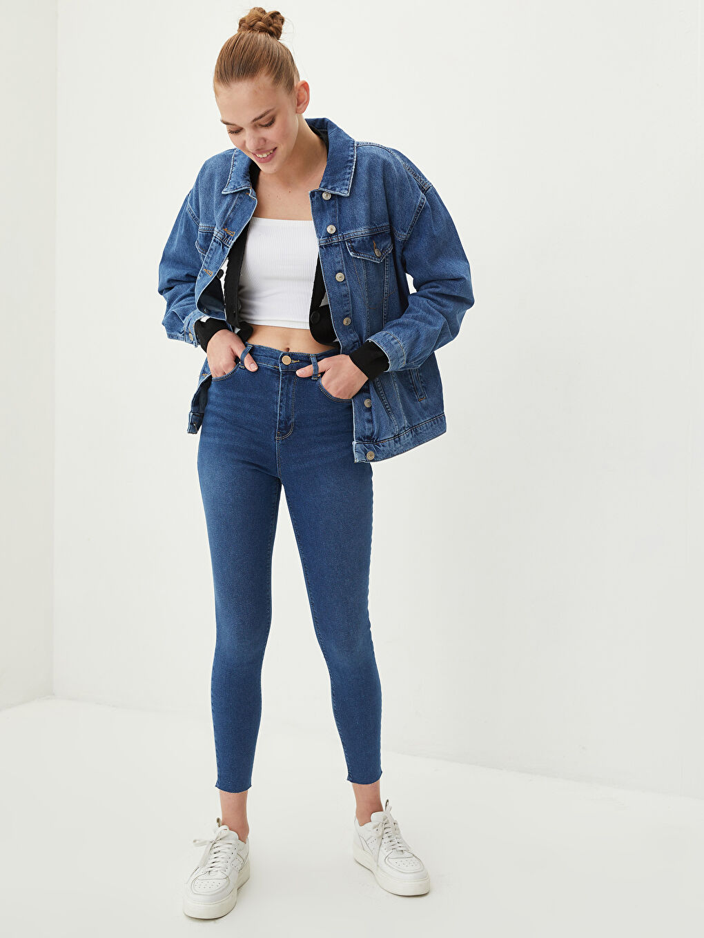 High Waisted Jupiter Super Skinny Fit Women's Jeans-1