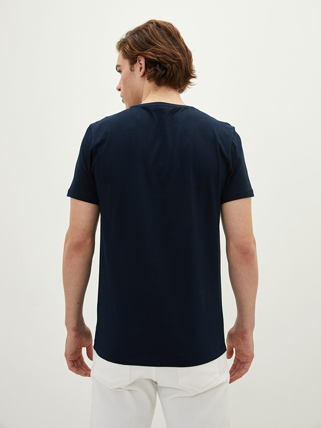 XSIDE T-shirt pour hommes en coton peigné imprimé à manches courtes et col rond -S22887Z8-HRZ