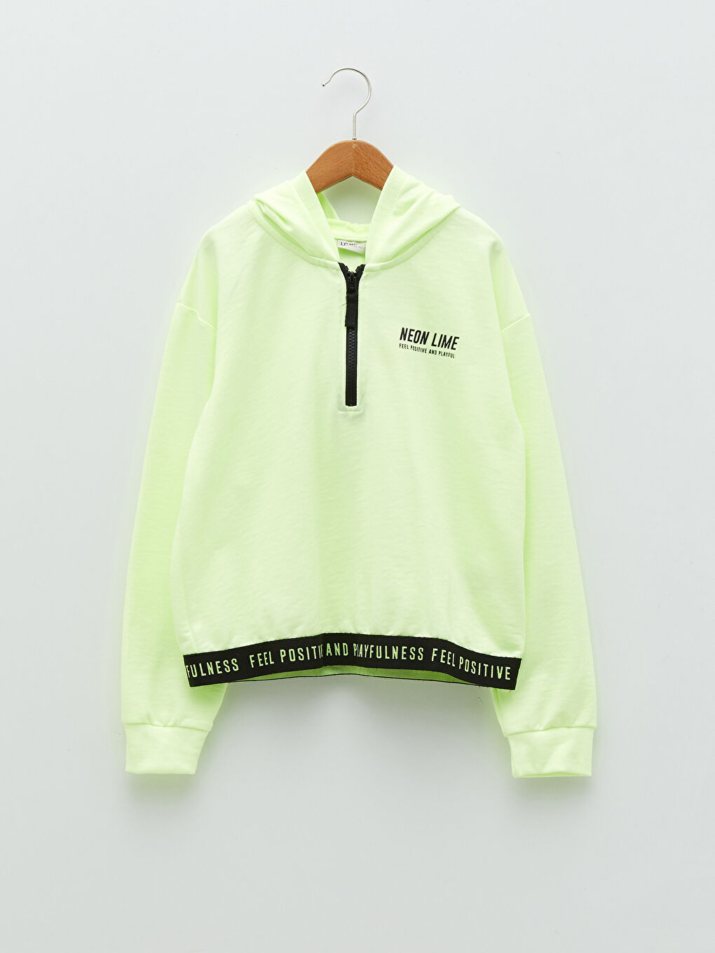 سويت شيرت للبنات مطبوع بكم طويل بكابوش