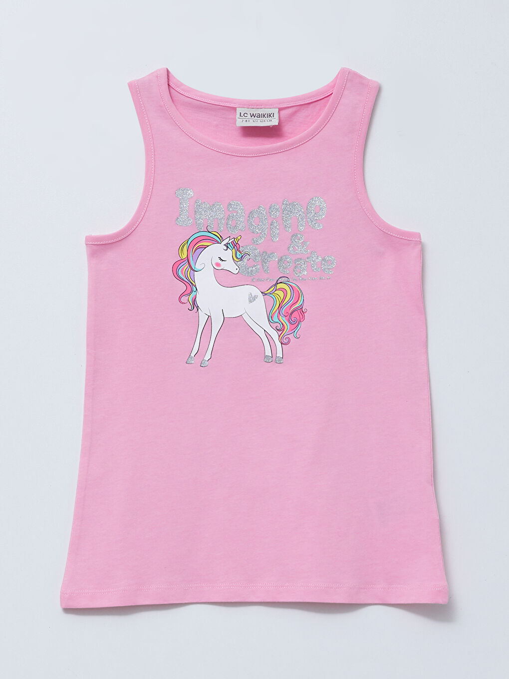 Crew Neck Printed Cotton Girl Athlete