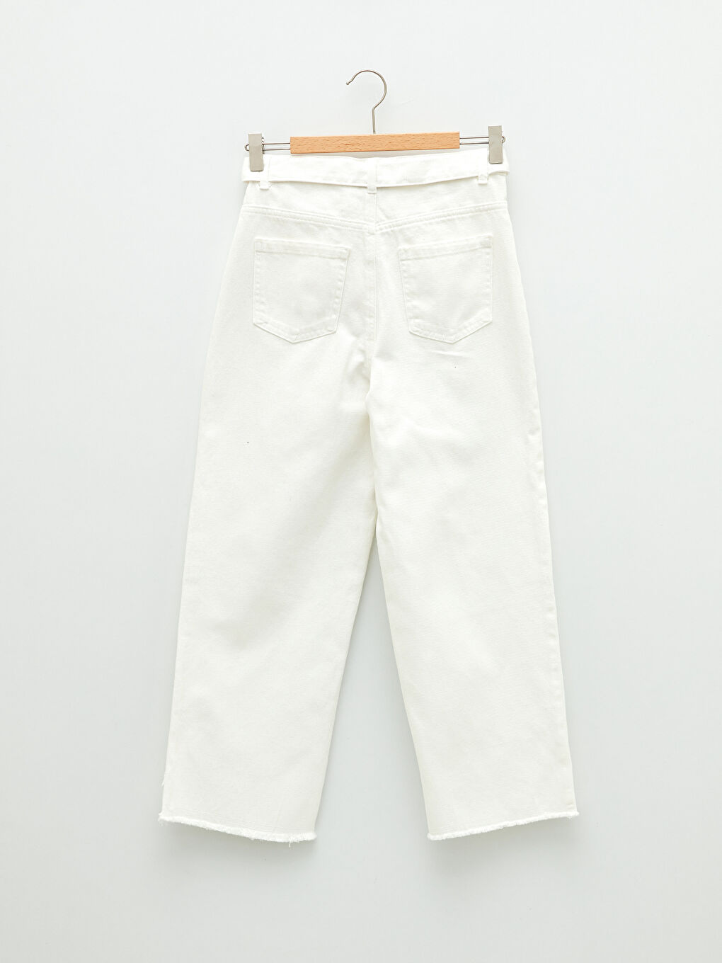 LCW Kids Zerrissene, Detaillierte Gabardine-Hose mit Weitem Bein für Mädchen -S22945Z4-FDU