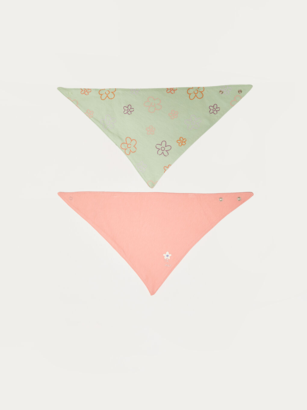 Printed Cotton Baby Girl Bibs 2 Pieces