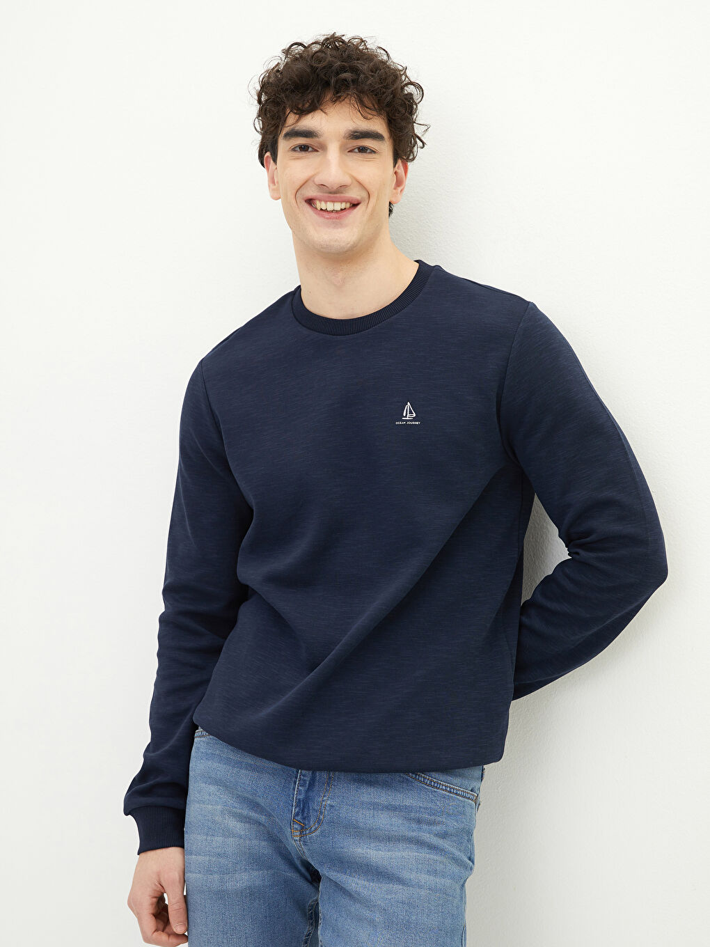 SOUTHBLUE Crew Neck Long Sleeve Printed Men's Sweatshirt -S22968Z8-HRZ