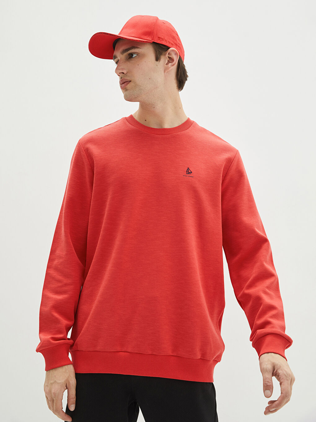 SOUTHBLUE Crew Neck Long Sleeve Printed Men's Sweatshirt -S22968Z8-SAV