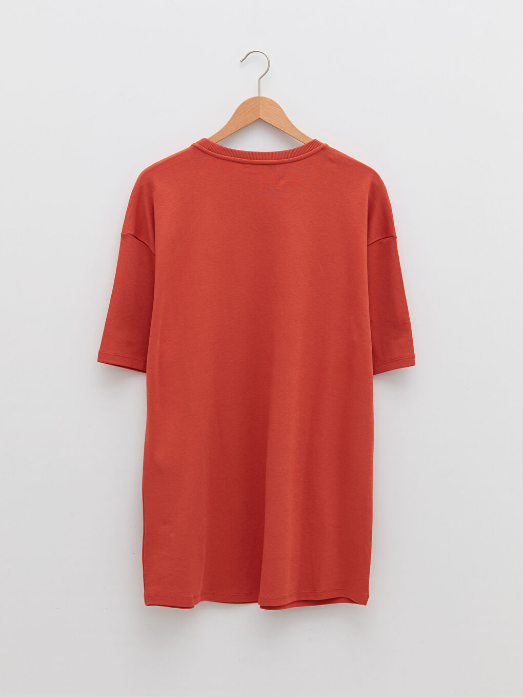 Turuncu Bisiklet Yaka Kısa Kollu Pamuklu Erkek Tişört-6