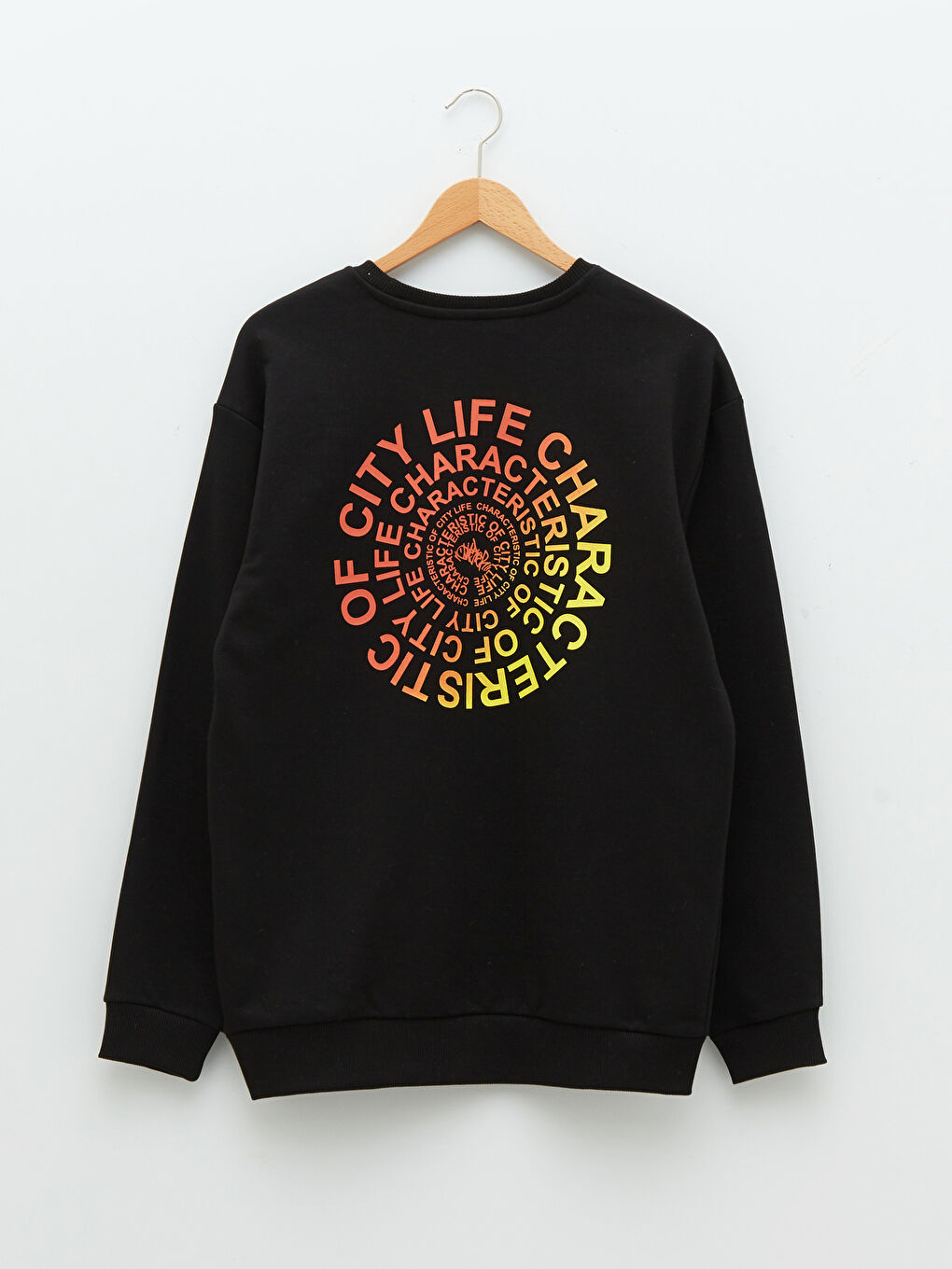 Crew Neck Long Sleeve Printed Men's Sweatshirt-7