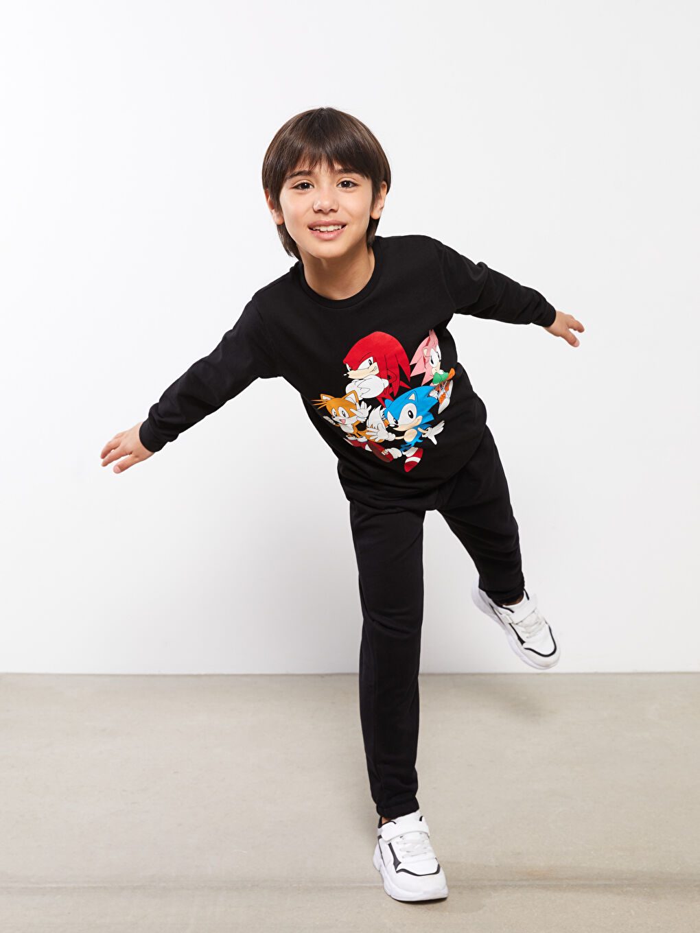 Dječak CRNA Majica s kapuljačom/Dukserica-1