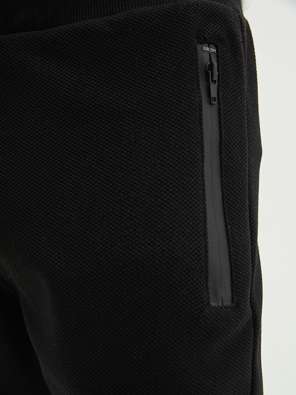 Siyah Slim Fit Erkek Eşofman Altı-2