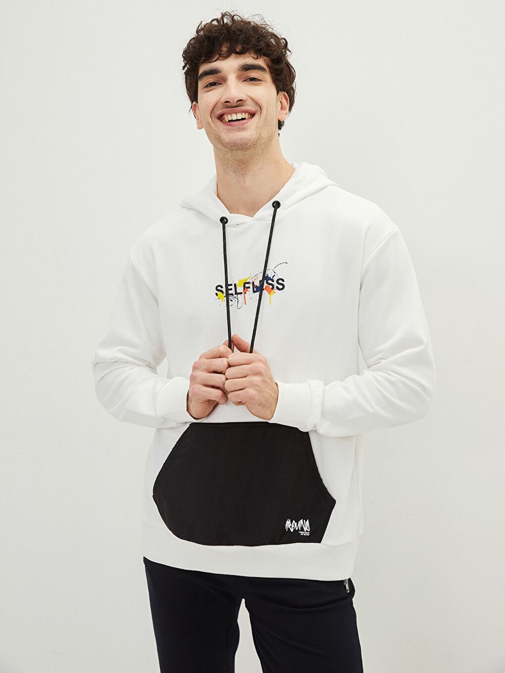 Long Sleeve Printed Men's Hoodie-1
