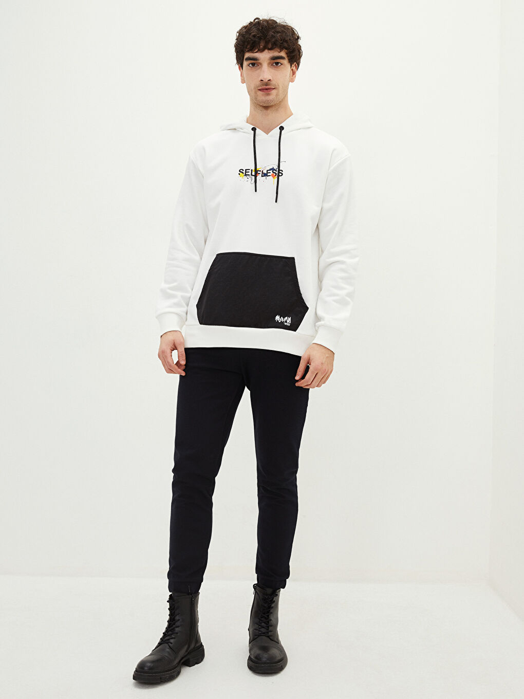 Long Sleeve Printed Men's Hoodie-2