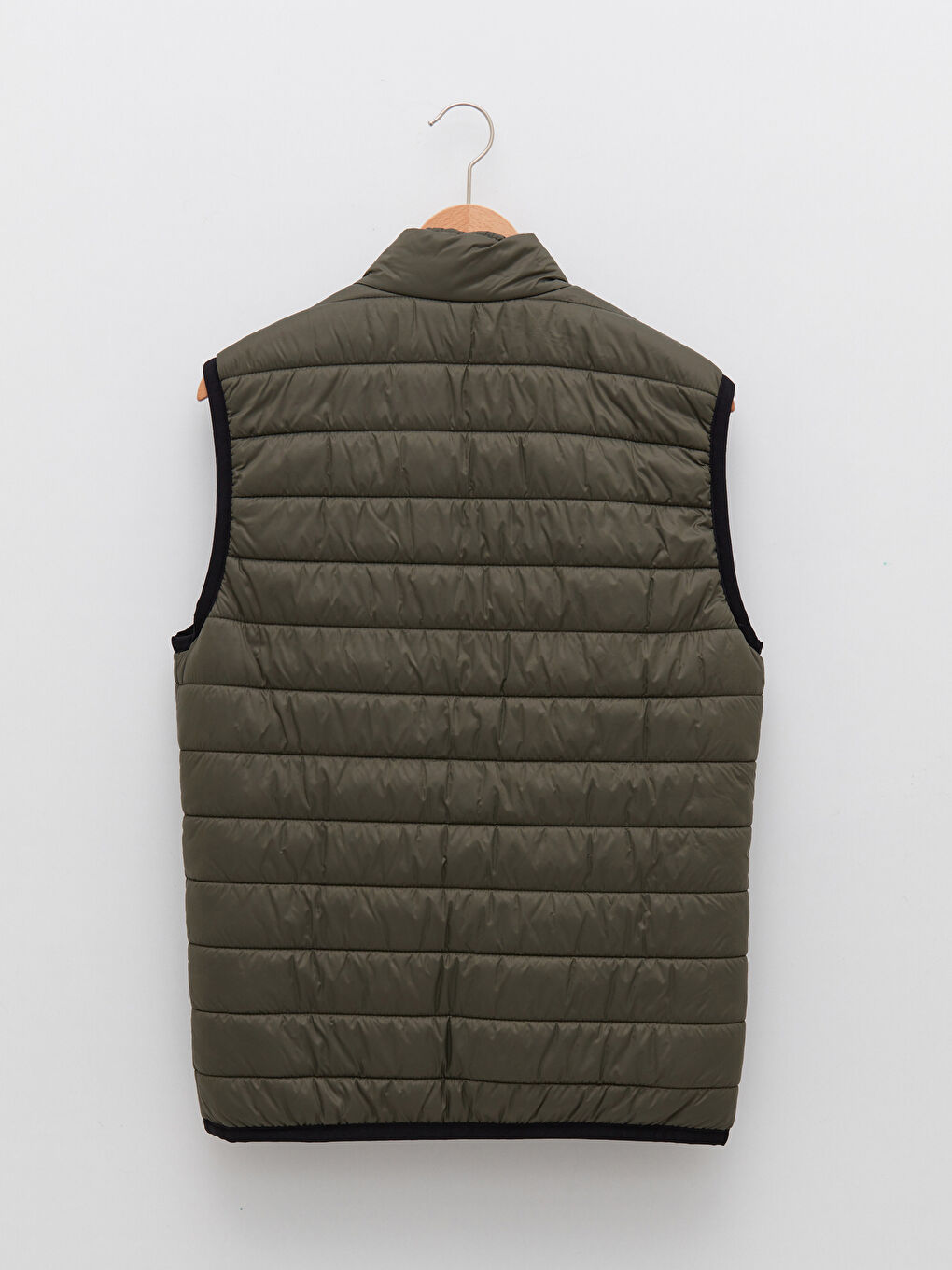 Haki Slim Fit Dik Yaka Erkek Yelek-6