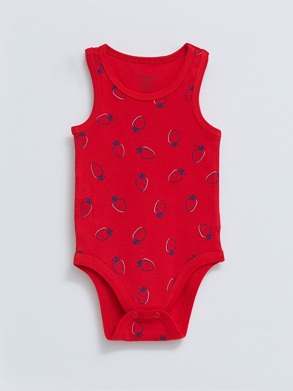 Crew Neck Printed Baby Girl Bodysuit With Snap Fastener 2 Pieces-3