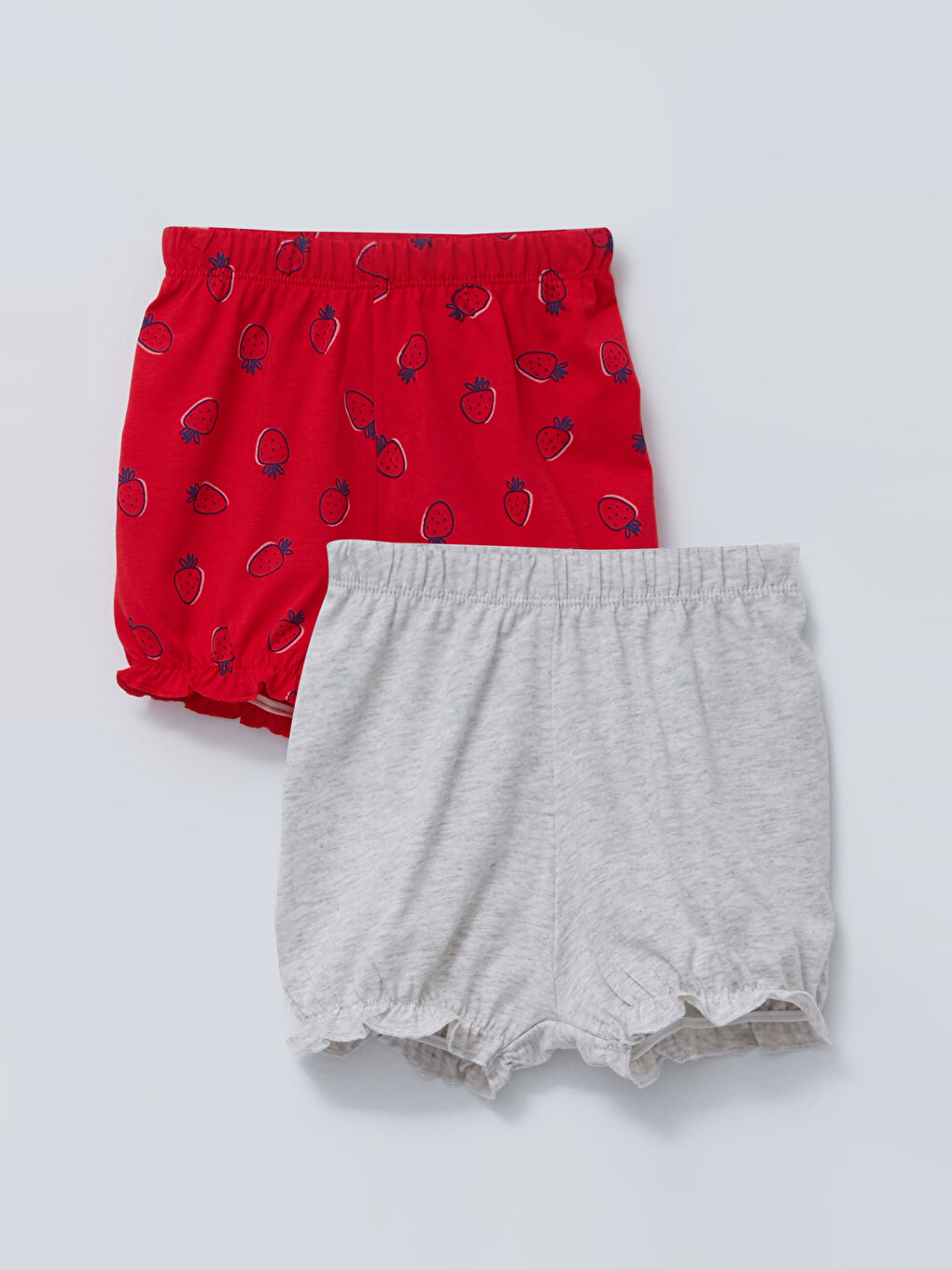 Pantaloni scurți pentru Bebeluși Fete cu Talie Elastică, Pachet de 2