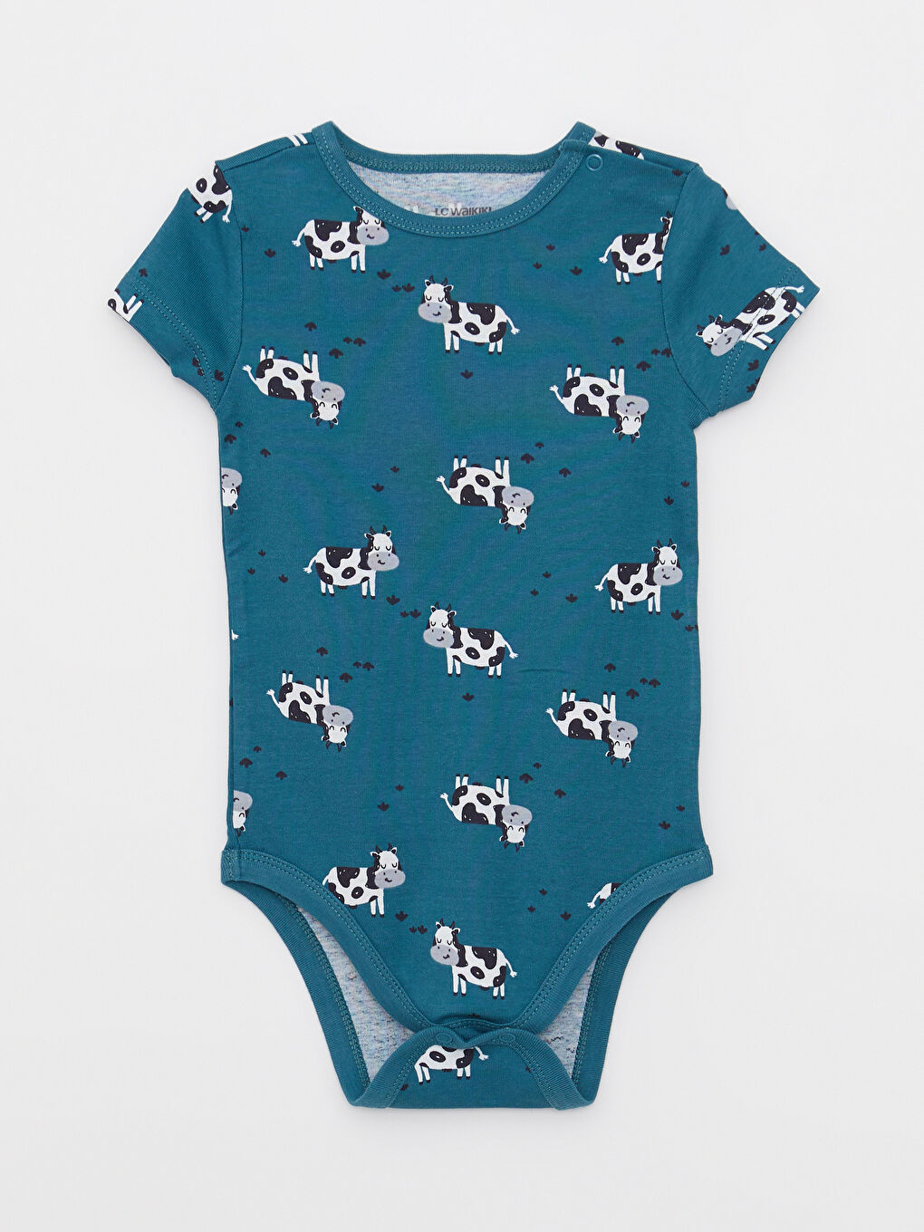 Lot de 2 Bodies Bébé Garçon en Coton Imprimé à Col Rond et Manches Courtes avec Boutons-Pression-3