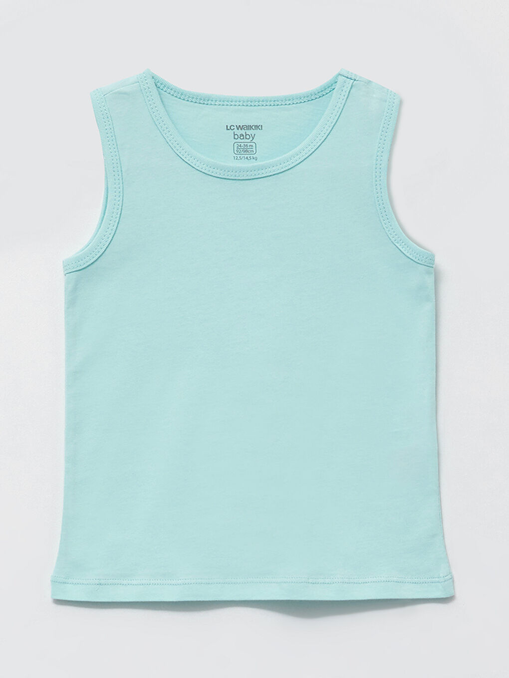 Crew Neck Cotton Baby Boy Undershirt 2 Pieces-3