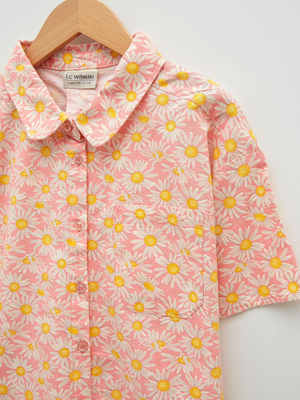 Set Cămașă și Pantaloni Fată Poplin cu Mânecă Scurtă și Imprimeu-7