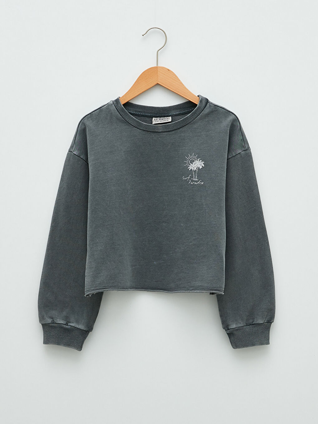 Set Fată, Bluză de Trening cu Mânecă Lungă și Pantaloni Scurți cu Imprimeu și Guler Rotund-1