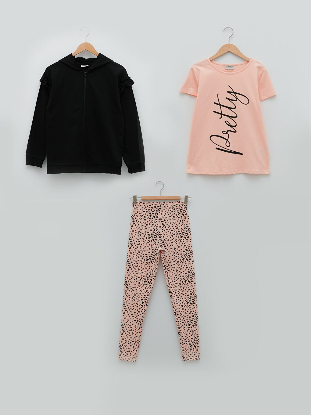 Printed Girls' Set 3-Piece