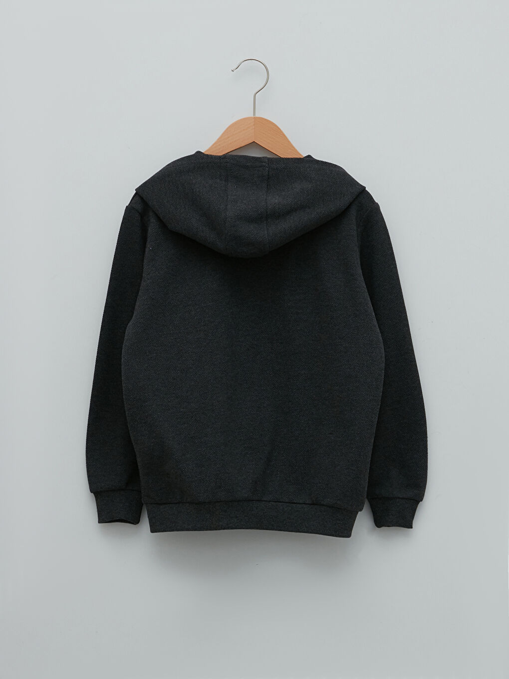 Hooded Basic Long Sleeve Boys' Zippered Sweatshirt -S23142Z4-DW2