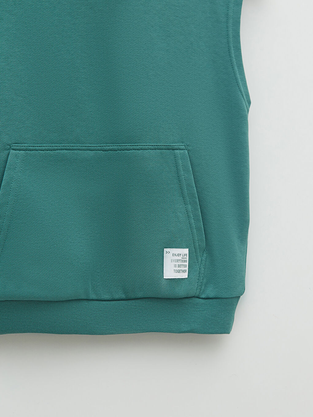 Hooded Sleeveless Basic Boys Sweatshirt -S23146Z4-HBJ