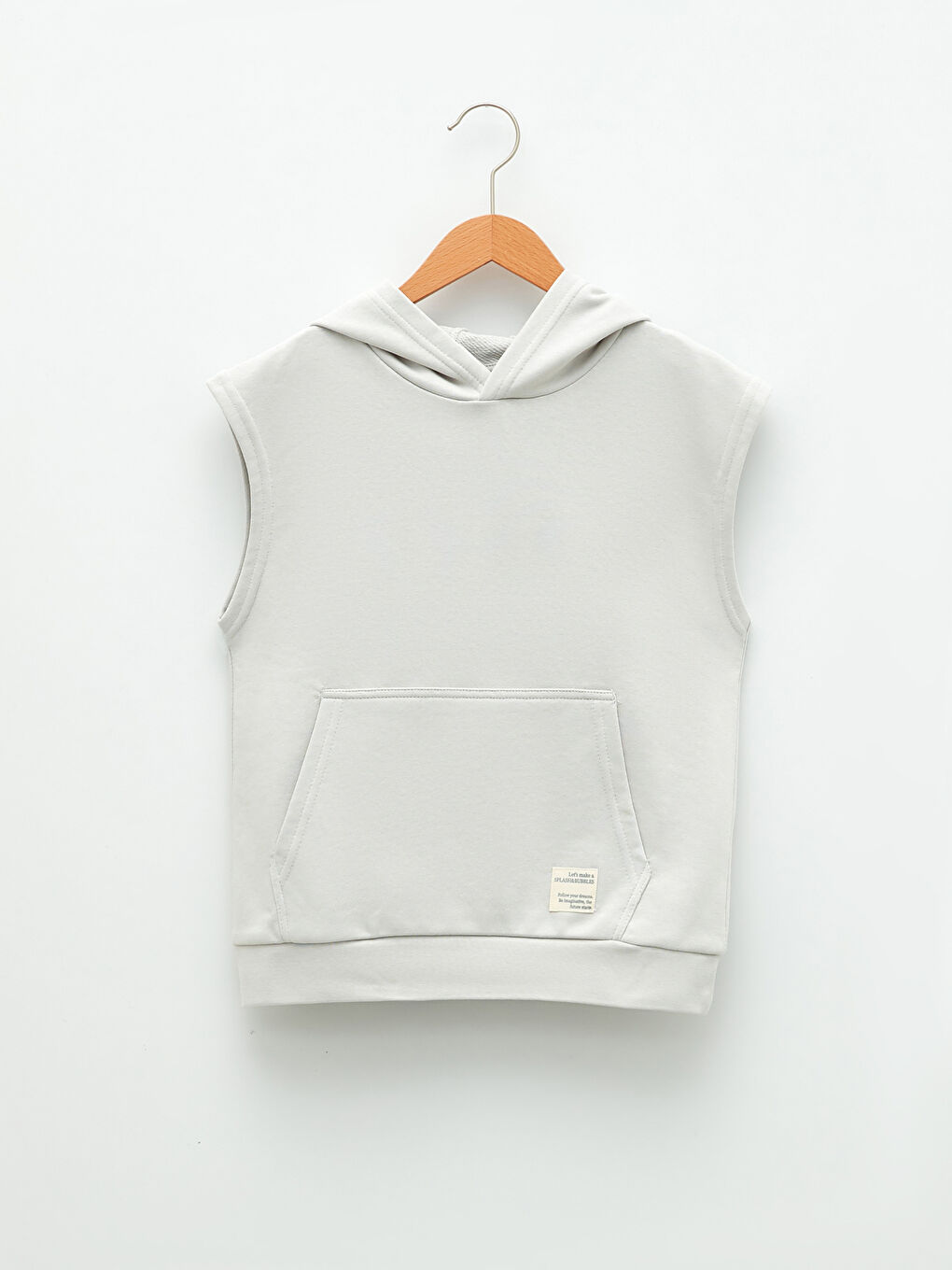 LCW Kids Hooded Sleeveless Basic Boys Sweatshirt -S23146Z4-G6V