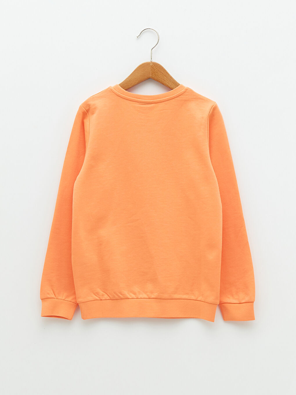 سويت شيرت كم طويل أساسي بياقة دائرية للأولاد-1