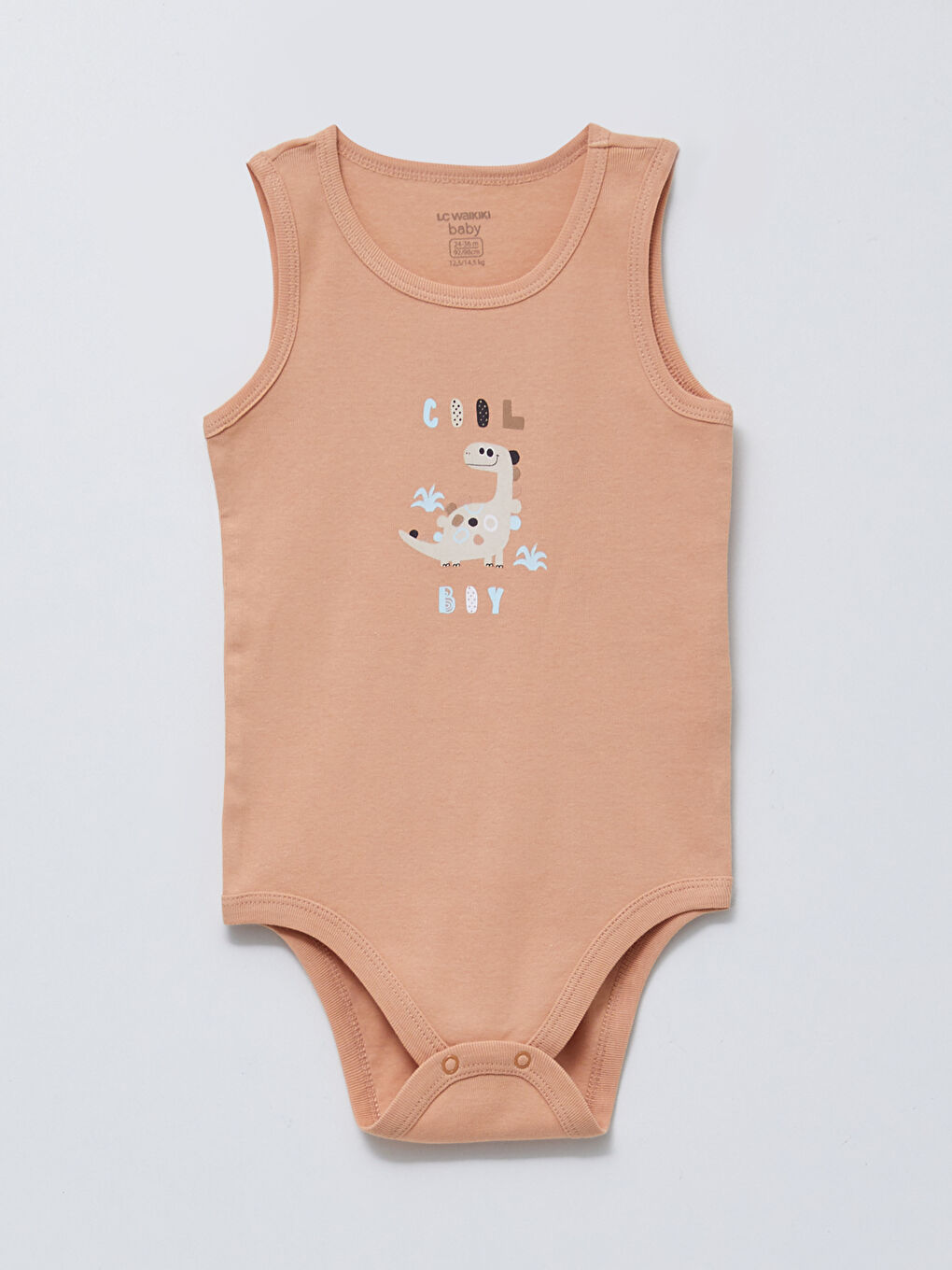 Crew Neck Printed Baby Boy Bodysuit with Snap Crotch 2-Pack-1