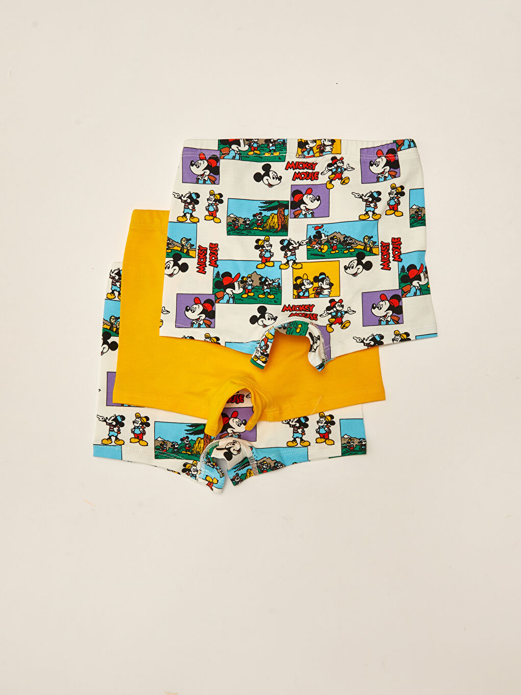 Elastic Waist Mickey Mouse Printed Baby Boy Boxer 3-pack-1