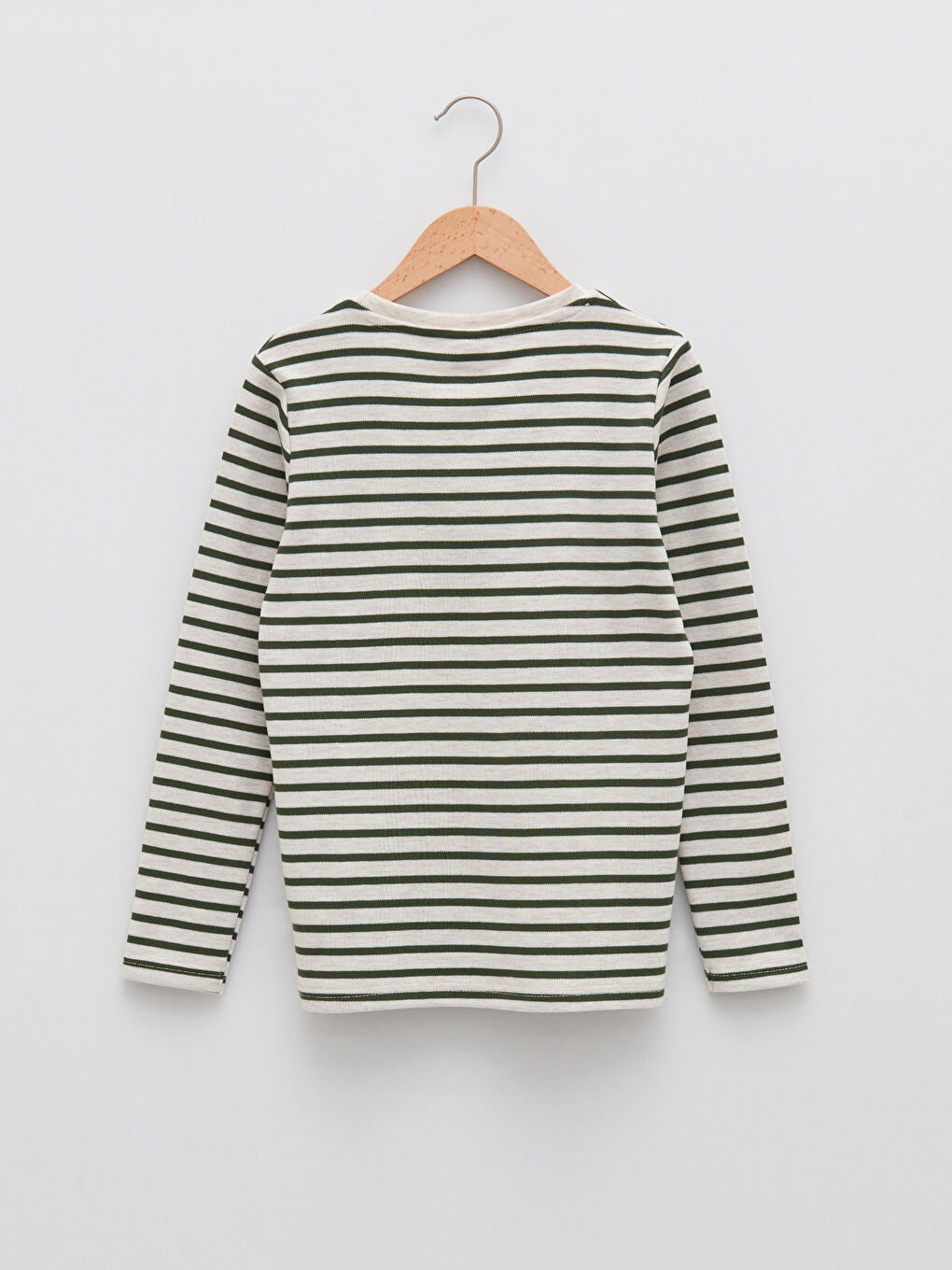 Crew Neck Printed Long Sleeve Boys' T-Shirt-1