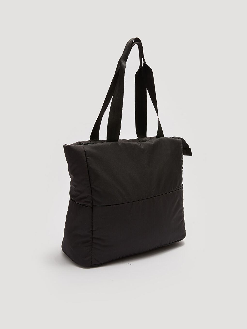 Siyah Paraşüt Kumaş Kadın Spor Çantası-6