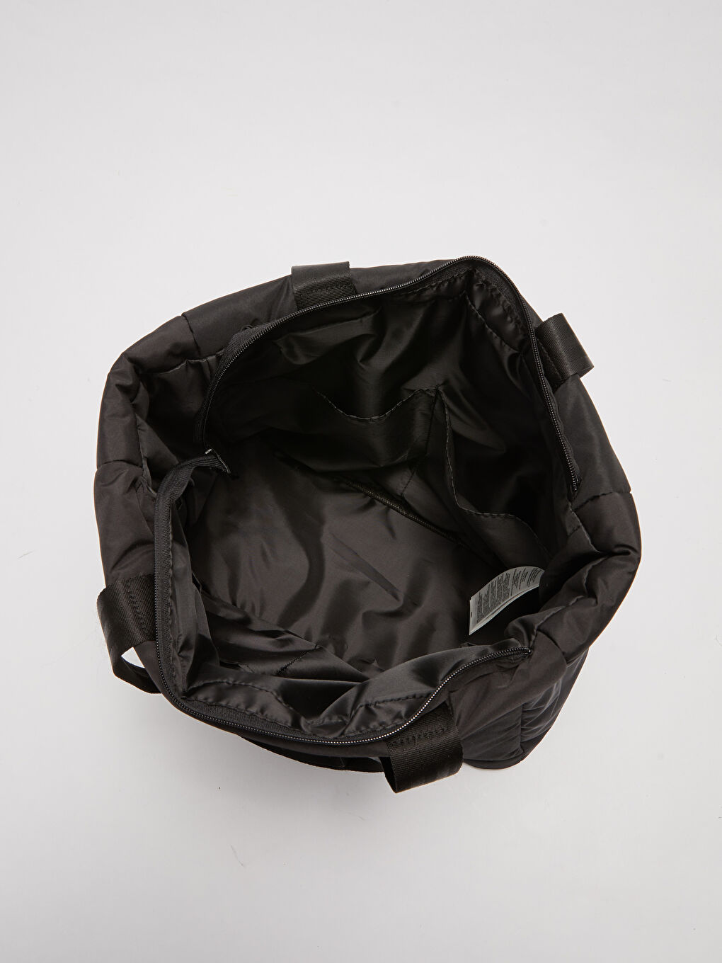 Siyah Paraşüt Kumaş Kadın Spor Çantası-7