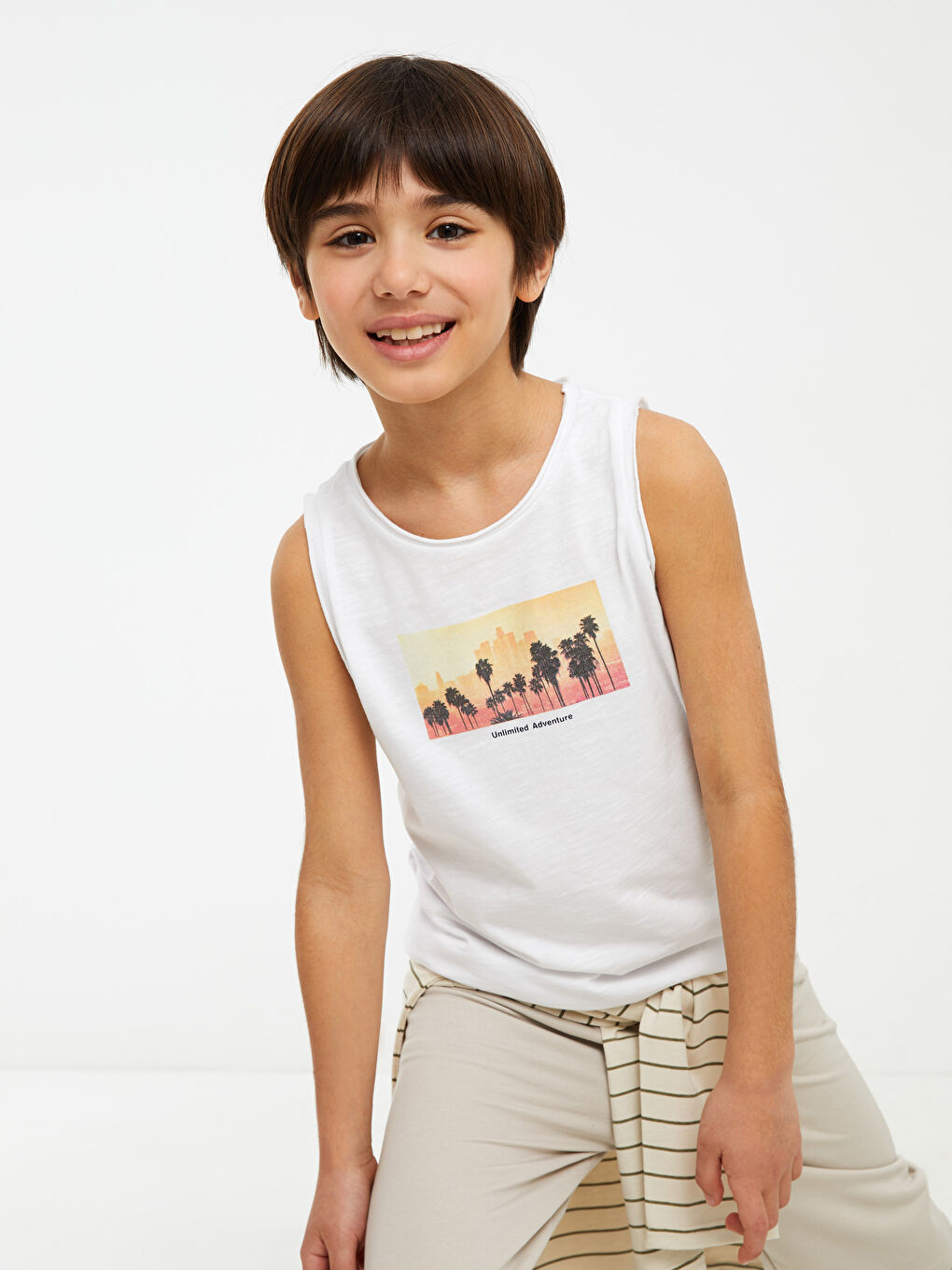 Elastic Waist Basic Boys' Roller Shorts -S23240Z4-G7L