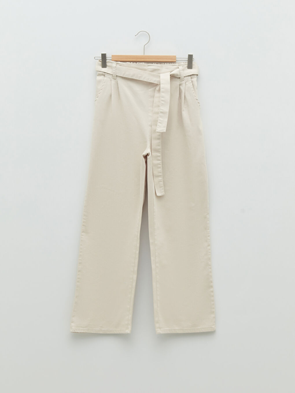 Pantalon Évasé Basique en Gabardine pour Filles