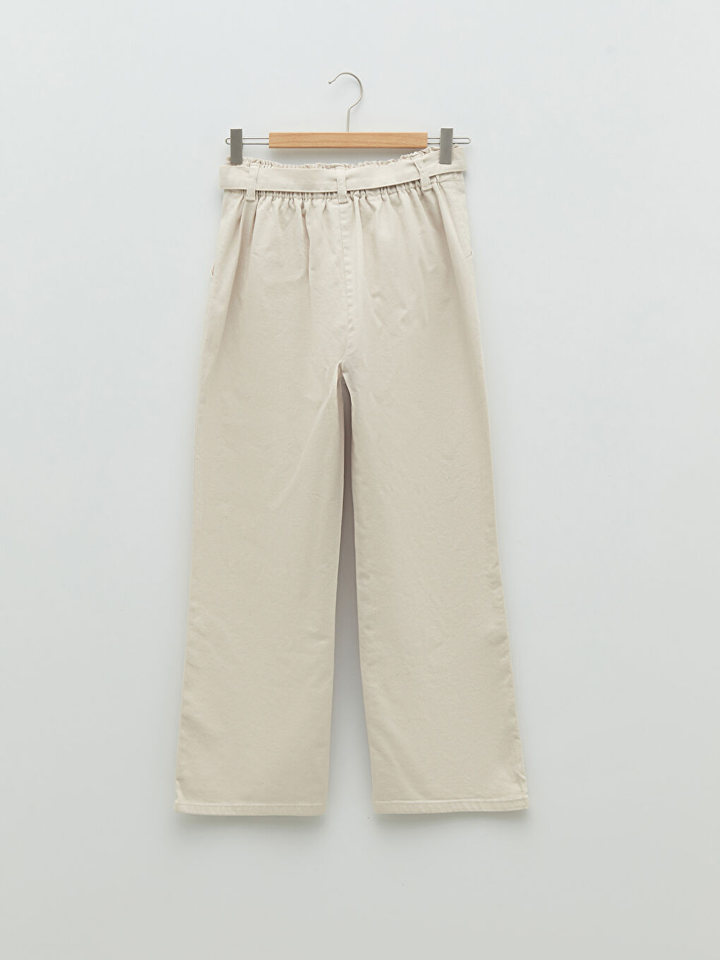 Pantalon Évasé Basique en Gabardine pour Filles-1