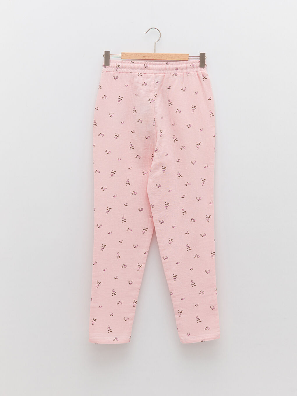 بنطلون للبنات قطن مطبوع بخصر مطاطي-1