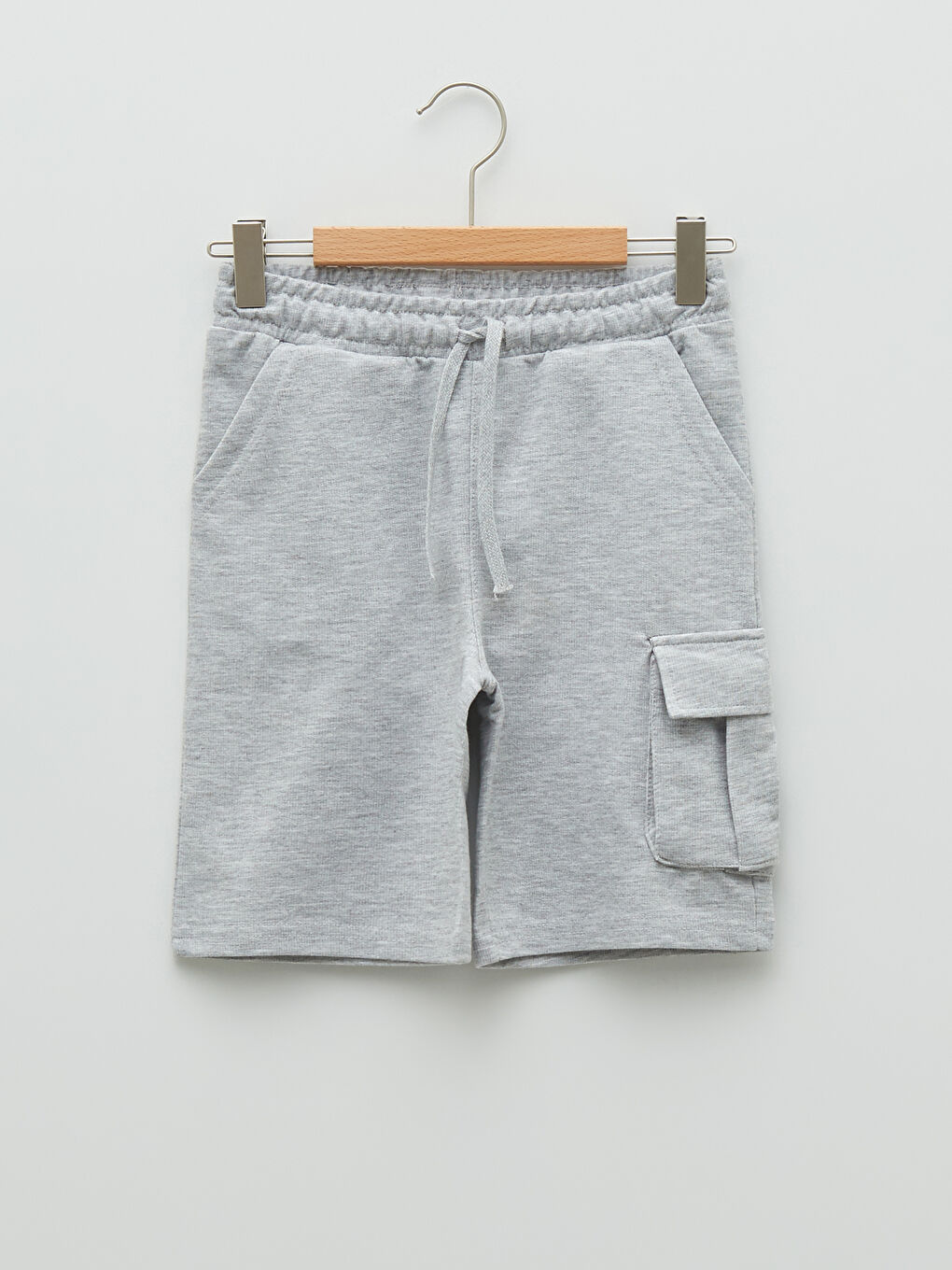 Gri Beli Lastikli Basic Erkek Çocuk Şort