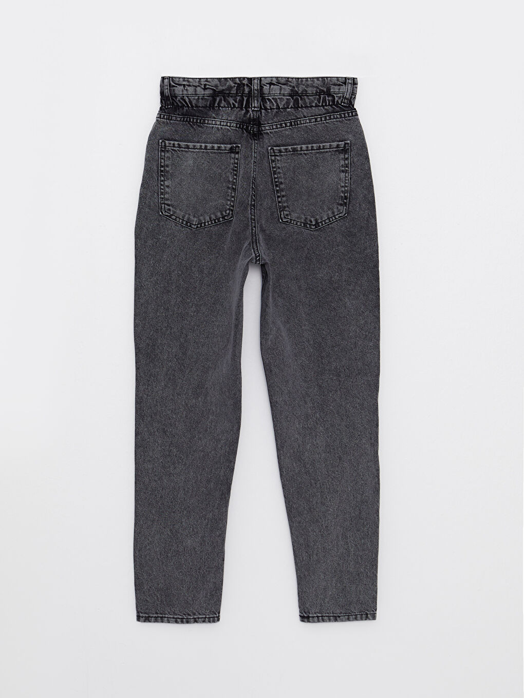 LCW Jeans پانتۆڵ جینزی ڕۆدیۆی کەمر بەرز فیتی دایکانە و وردەکاری جێب بۆ ژنان -S23282Z8-327