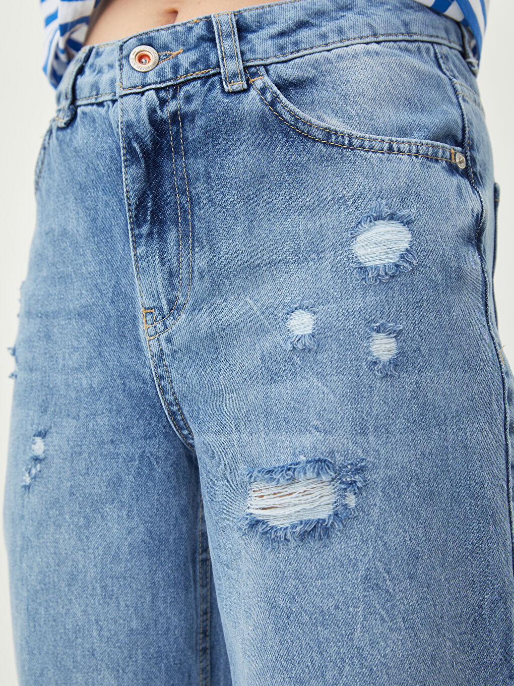 High Waist Standard Fit Pocket Detailed Women's Rodeo Jeans-2