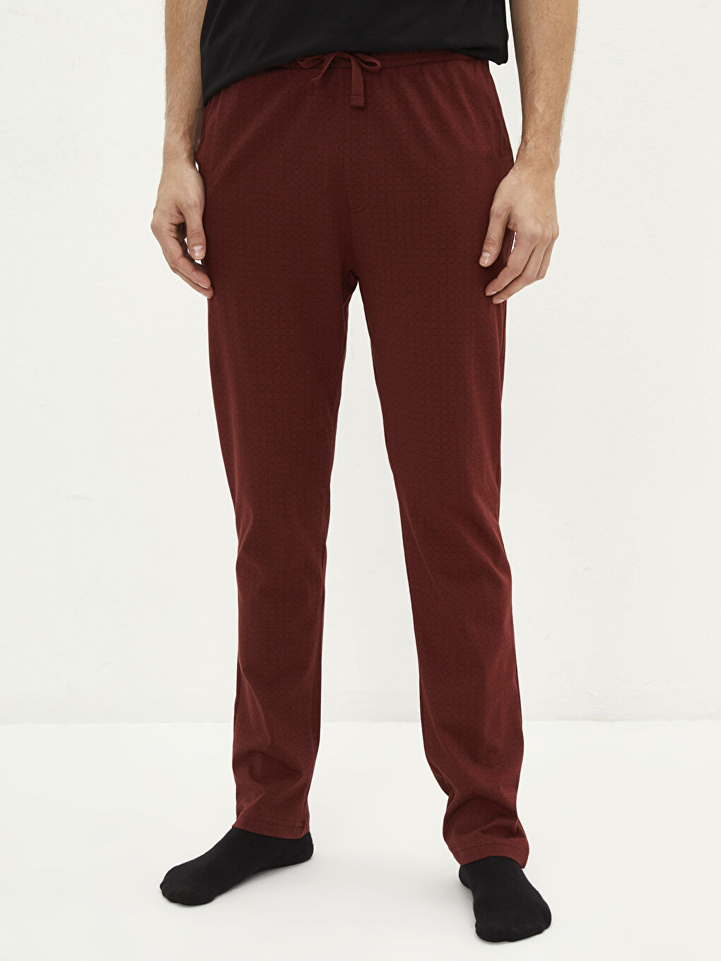 LC WAIKIKI Bordo Standart Kalıp Erkek Pijama Alt - 2