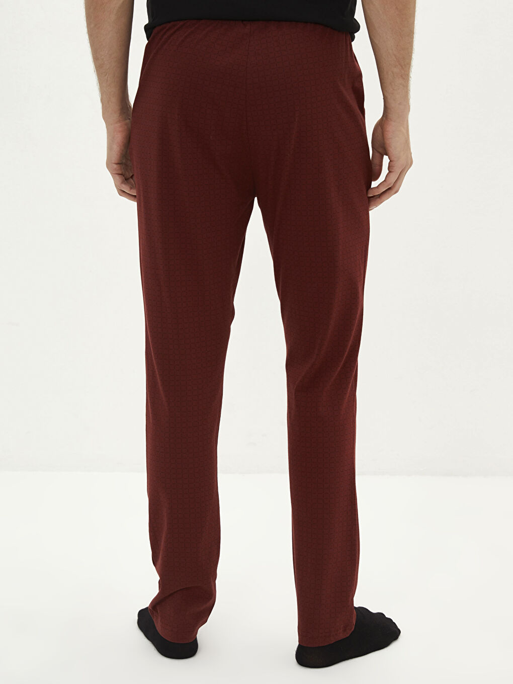 LC WAIKIKI Bordo Standart Kalıp Erkek Pijama Alt - 4