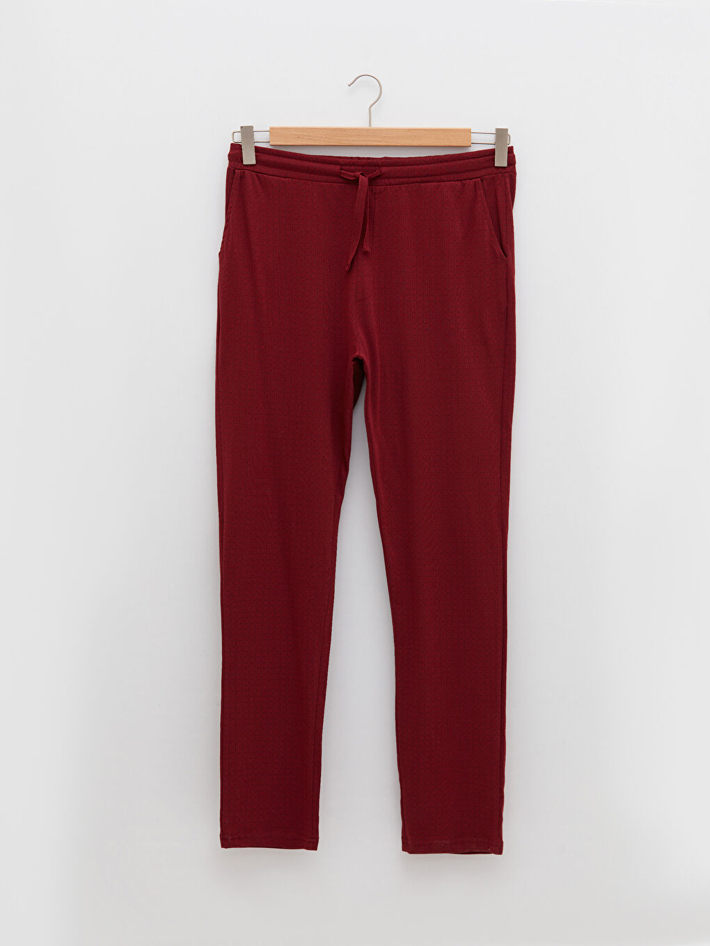 LC WAIKIKI Bordo Standart Kalıp Erkek Pijama Alt - 5