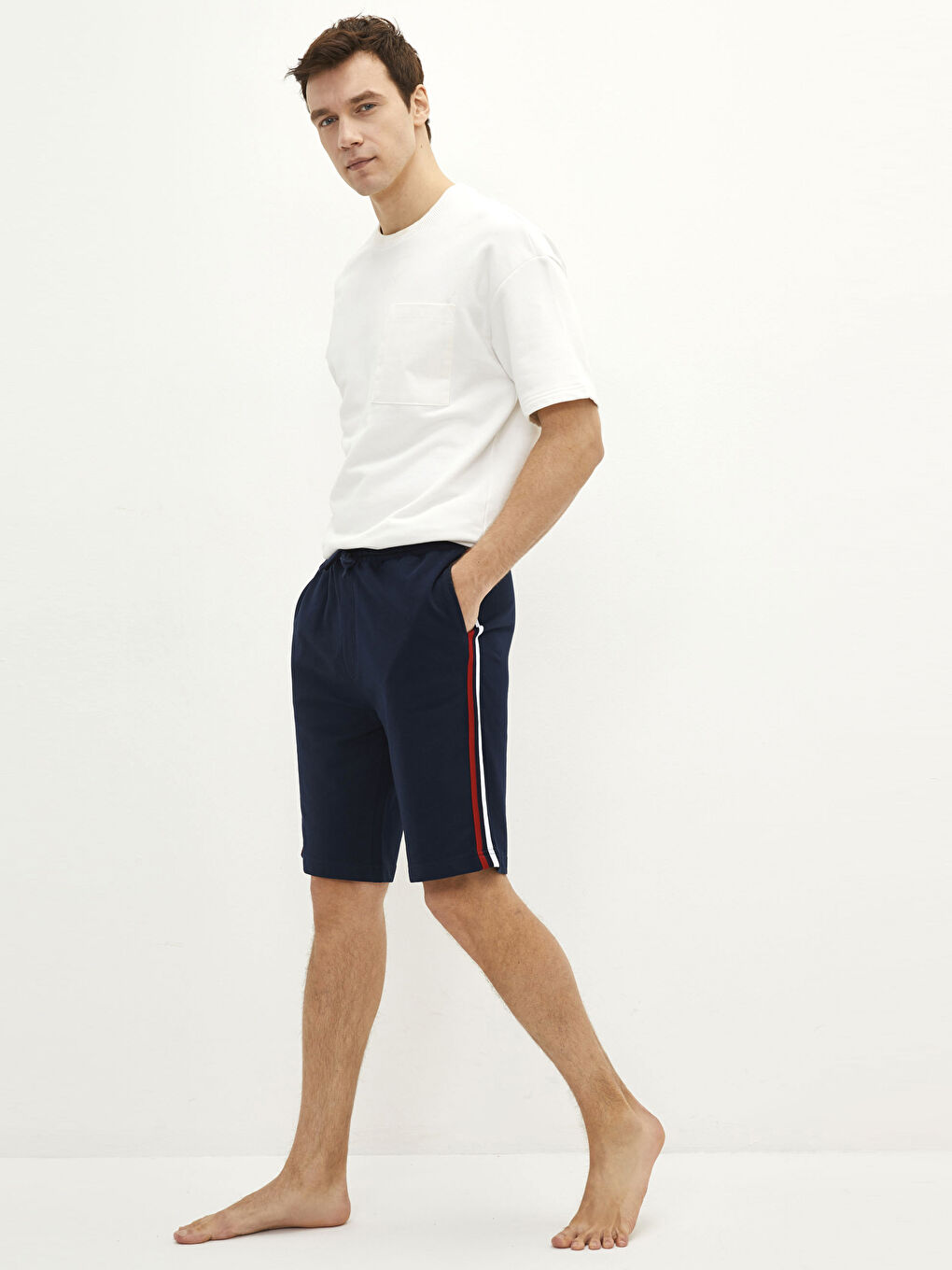 Мужские пижамные шорты стандартного кроя-2