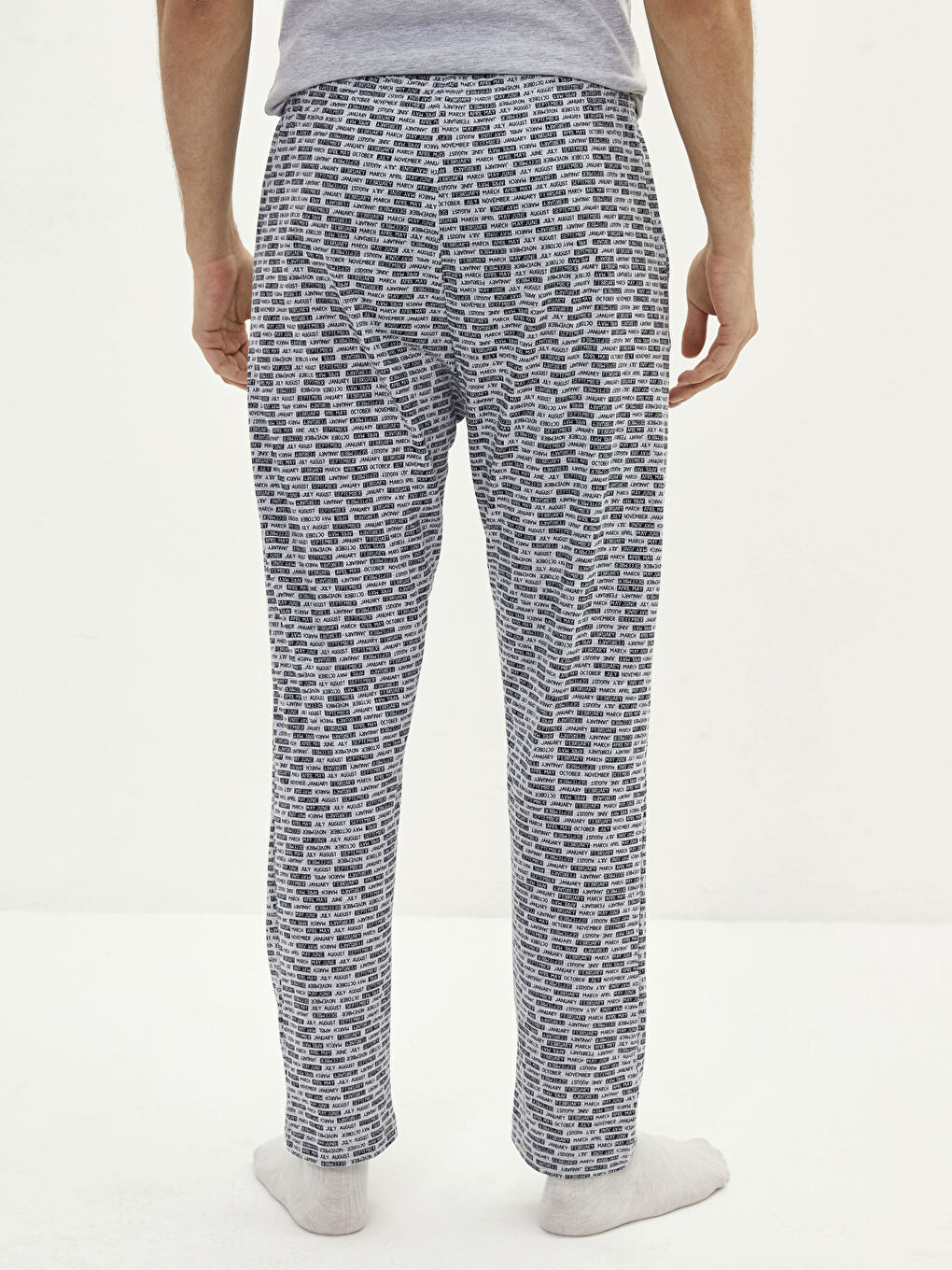 Gri Standart Kalıp Erkek Pijama Alt-4