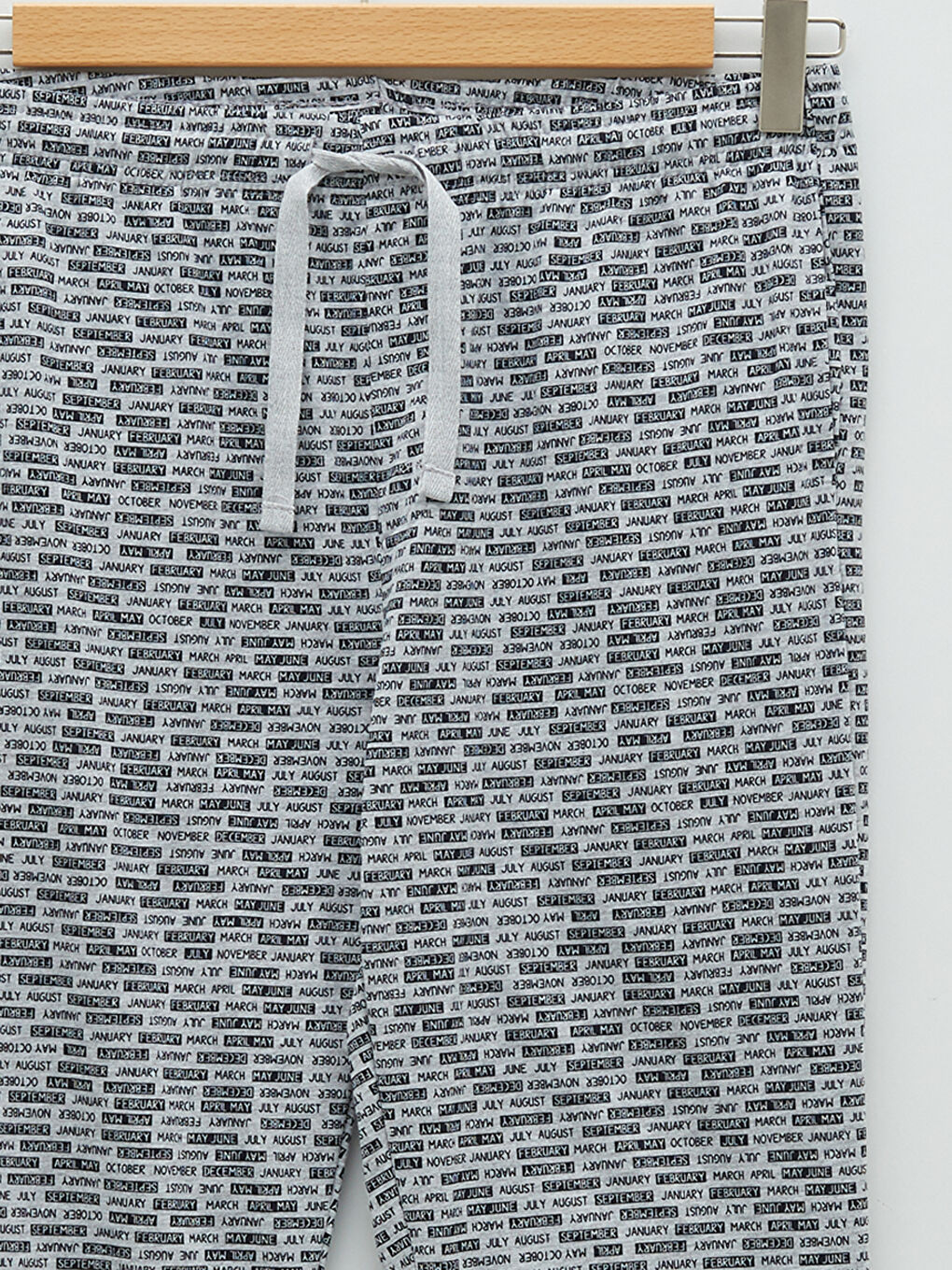 Gri Standart Kalıp Erkek Pijama Alt-7