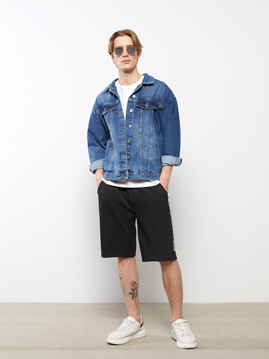 Antrasit Standart Kalıp Erkek Pijama Alt Şort